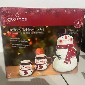 NIB snowman set